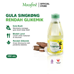 Mocafine GARVA Organic Cassava Sugar - 350 ml (500g) Low Sugar & Gluten-Free