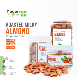 Premium Roasted Milk Almonds (In-Shell) – Crunchy & Creamy - 1kg