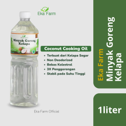 Coconut Cooking Oil 1 Liter - Eka Farm Official