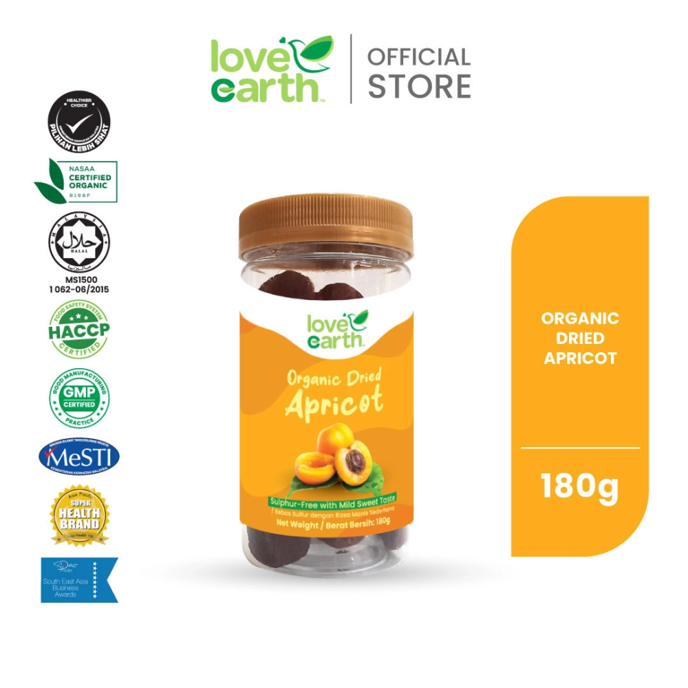 Organic Dried Apricot 180g