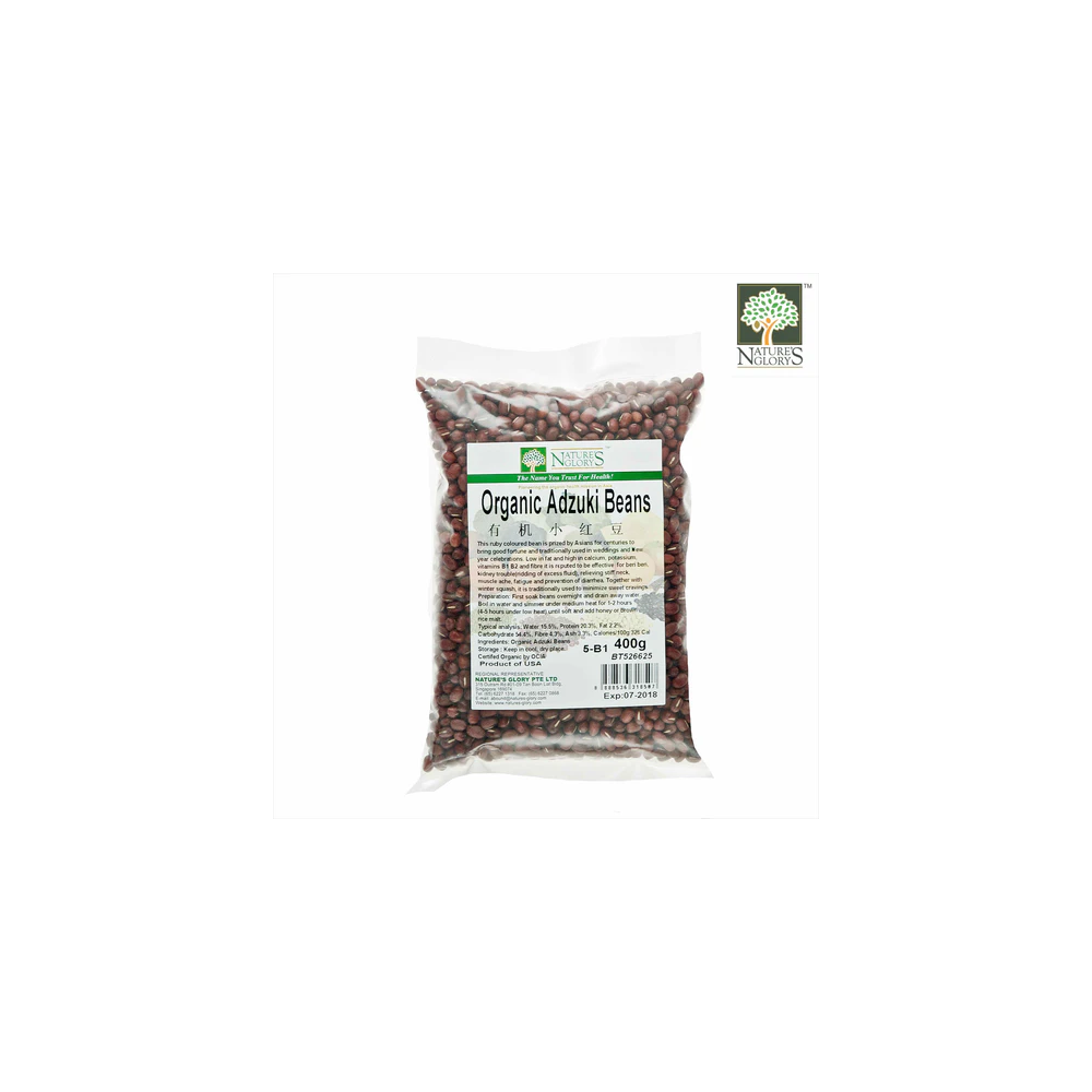 Adzuki Bean (Eden) Nature's Glory 400g Organic (NA 8131P) (Best before: Approx. 1 year)