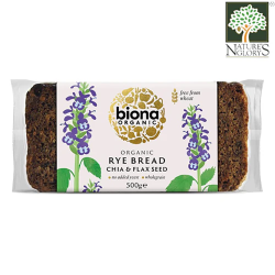 Biona Rye Bread Chia & Flax Seed Organic 500g