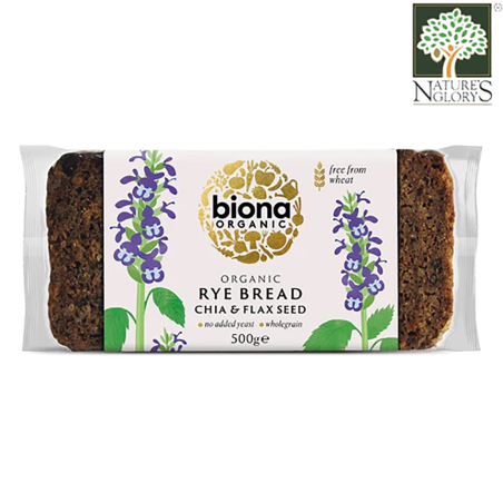 Biona Rye Bread Chia & Flax Seed Organic 500g