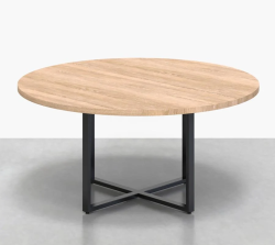 Cafe 4 Seater Small Table in Pre-laminated with Metal Base