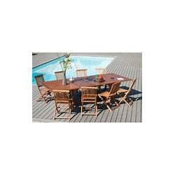 Tabel de jardin en bois massif