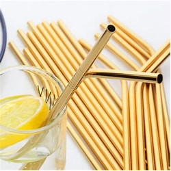 Paille en acier inoxydable...