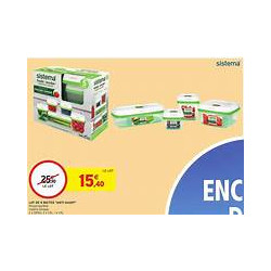 Lot de 5 boîtes anti-gaspi
