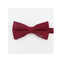 Nœud Papillon en Velours Rouge