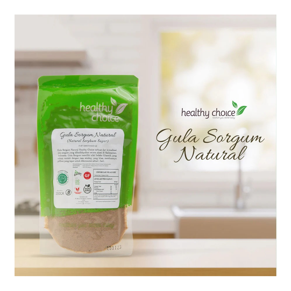 Healthy Choice Natural Sorghum Crystal Sugar 250gr