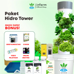 INFARM - Vertical 18-Hole DFT Hydroponic Tower Installation Package