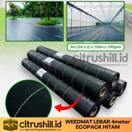 CitrusHill WEEDMAT CONTROL MULCH (EASY GROW) - 4 Meter Width (Black)